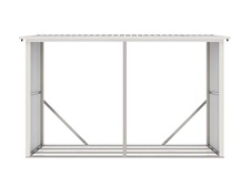 Přístřešek na dřevo G21 WOH 682 - 302x119 cm, šedý