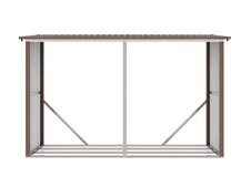 Přístřešek na dřevo G21 WOH 682 - 302x119 cm, hnědý