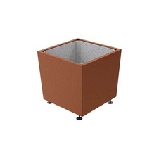 Květináč Olbia 80x80x71 cm, celokov, bez vložky, Corten