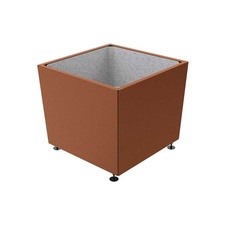 Květináč Olbia 99x99x81 cm, celokov, bez vložky, Corten