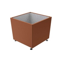 Květináč Olbia 99x99x81 cm, celokov, bez vložky, Corten