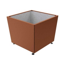 Květináč Olbia 117x117x91 cm, celokov, bez vložky, Corten