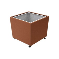 Květináč Olbia 99x99x81 cm, celokov, s vložkou, Corten