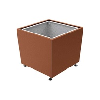 Květináč Olbia 99x99x81 cm, celokov, s vložkou, Corten