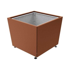 Květináč Olbia 117x117x91 cm, celokov, s vložkou, Corten