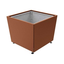Květináč Olbia 117x117x91 cm, celokov, s vložkou, Corten