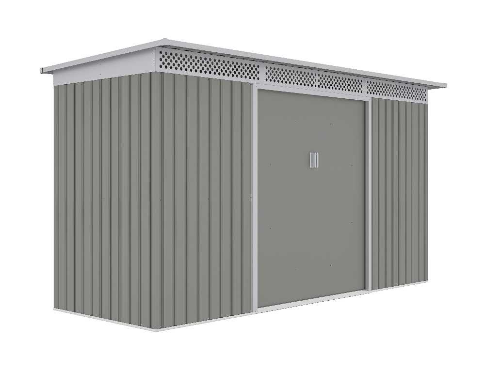Zahradní domek G21 GRAH 483 - 340 x 142 cm, metalická šedá