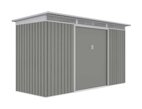 Zahradní domek G21 GRAH 483 - 340 x 142 cm, metalická šedá
