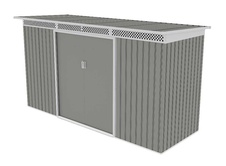Zahradní domek G21 GRAH 483 - 340 x 142 cm, metalická šedá