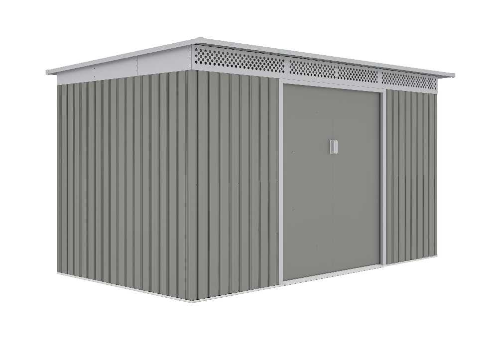 Zahradní domek G21 GRAH 700 - 340 x 206 cm, metalická šedá