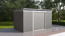 Zahradní domek G21 GRAH 700 - 340 x 206 cm, metalická šedá