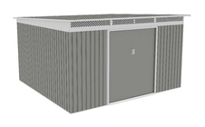 Zahradní domek G21 GRAH 1132 - 340 x 333 cm, metalická šedá