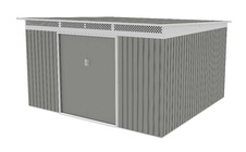 Zahradní domek G21 GRAH 1132 - 340 x 333 cm, metalická šedá