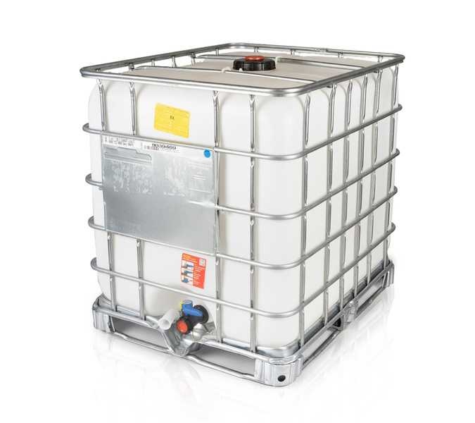 Repasovaný IBC kontejner 1000 L UN EX, plastová paleta