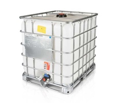 Repasovaný IBC kontejner 1000 L UN EX, plastová paleta