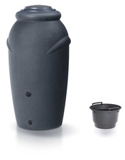 Designový plastový sud  AQUACAN BABY 210l, antracit