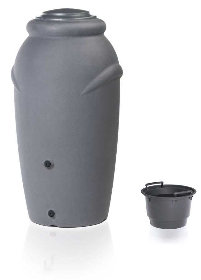 Designový plastový sud  AQUACAN BABY 210l, šedá