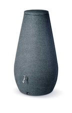 Designový plastový sud DROP 410l, antracitový granit