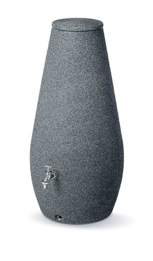 Designový plastový sud DROP 200l, granit