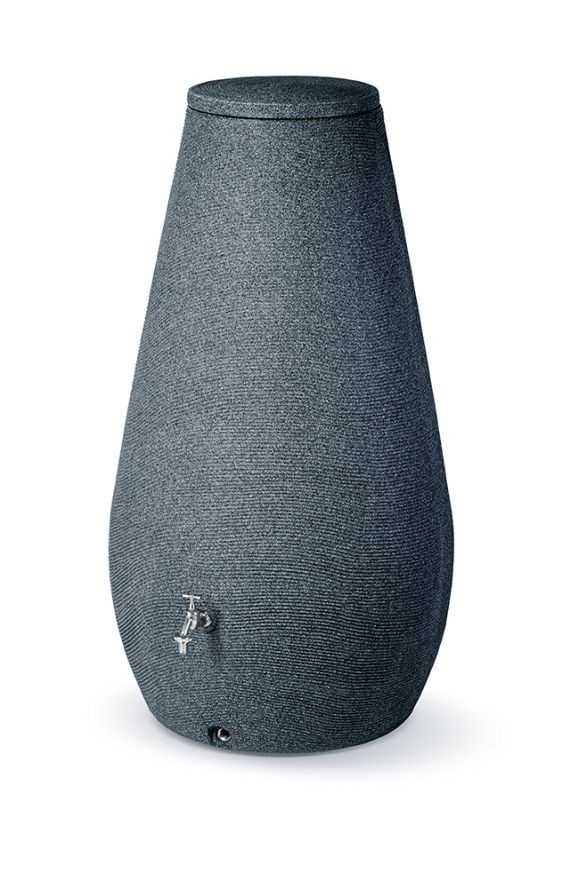 Designový plastový sud DROP 410l, granit