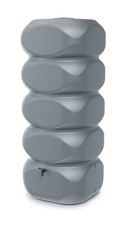 Designový plastový sud GUBO 1000l, světle šedý