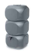 Designový plastový sud GUBO 320l, světle šedá