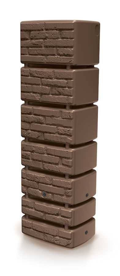 Nádrž na vodu TOWER BRICK 350l, hnědá