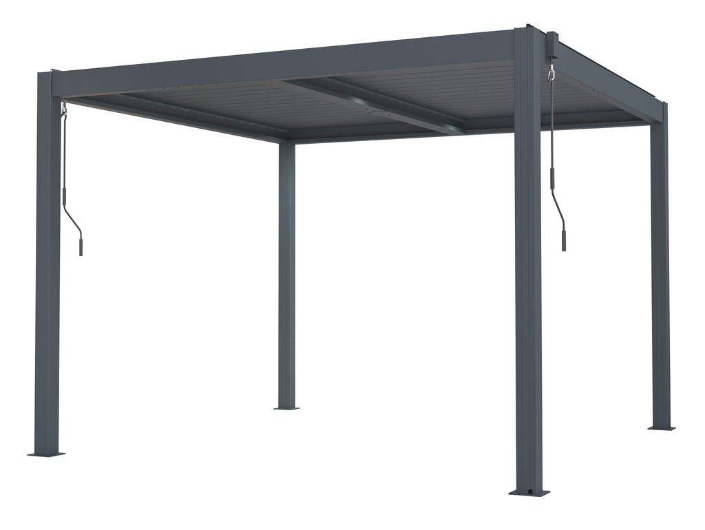 Bioklimatická pergola G21 Austin 3x3m, antracit