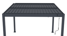 Bioklimatická pergola G21 Austin 3x3m, antracit