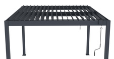 Bioklimatická pergola G21 Austin 3x3m, antracit
