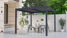 Bioklimatická pergola G21 Austin 3x3m, antracit
