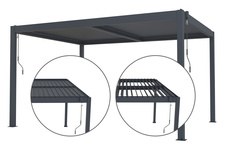 Bioklimatická pergola G21 Austin 4x3m, antracit