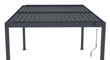 Bioklimatická pergola G21 Austin 4x3m, antracit