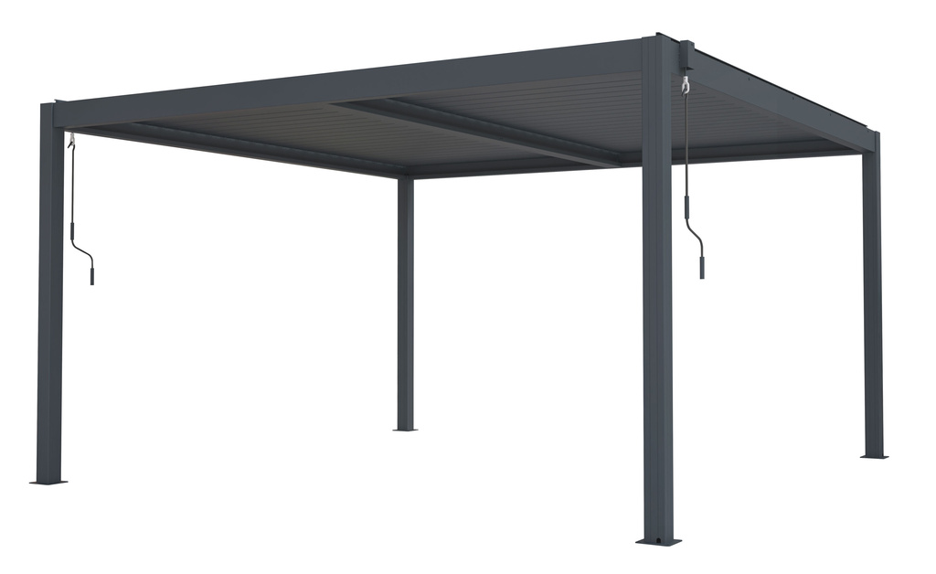 Bioklimatická pergola G21 Austin 4x4m, antracit