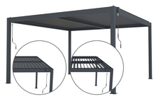 Bioklimatická pergola G21 Austin 4x4m, antracit