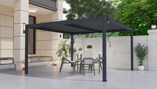 Bioklimatická pergola G21 Austin 4x4m, antracit
