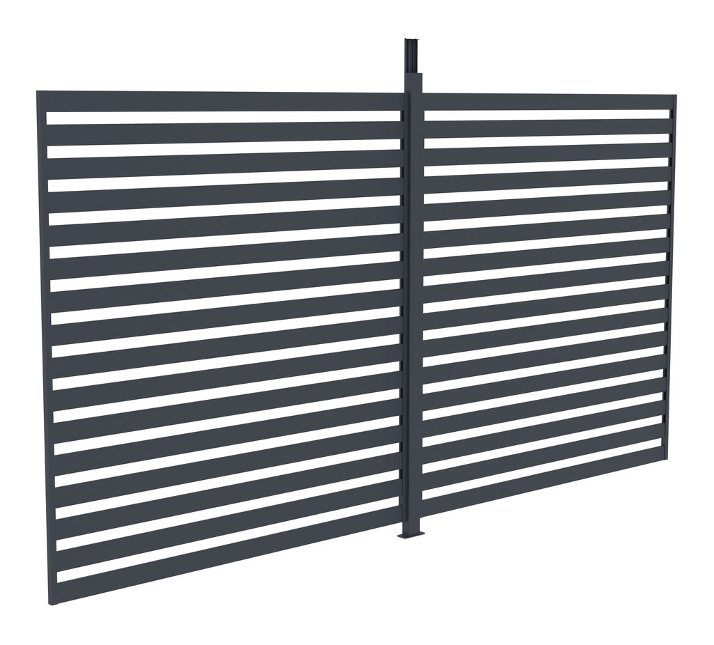 Fixní lamelová stěna G21 3,7x2,2m pro pergolu 4x3 a 4x4 m, antracit