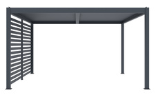Fixní lamelová stěna G21 3,7x2,2m pro pergolu 4x3 a 4x4 m, antracit