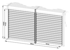 Fixní lamelová stěna G21 3,7x2,2m pro pergolu 4x3 a 4x4 m, antracit