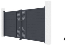 Brána dvoukřídlá G21 Marion 350x173 cm, antracit