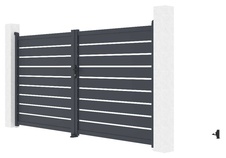 Brána dvoukřídlá G21 Reno 350x176 cm, antracit