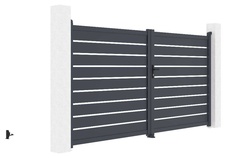 Brána dvoukřídlá G21 Reno 350x176 cm, antracit