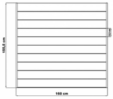 Plotové pole G21 Marion 168x156 cm, antracit