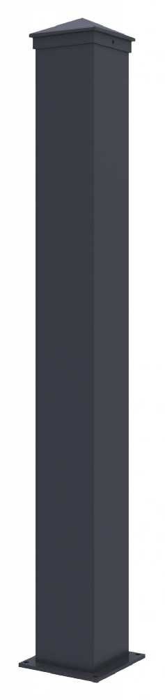 Sloupek G21 pro plotové pole 10x89 cm s patkou, antracit