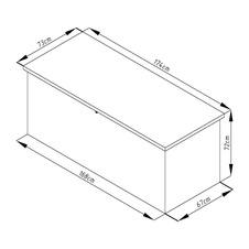 Zahradní box G21 Denver 770l, šedá