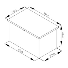 Zahradní box G21 Denver 280l, antracit
