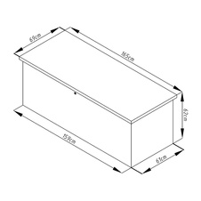 Zahradní box G21 Denver 560l, antracit