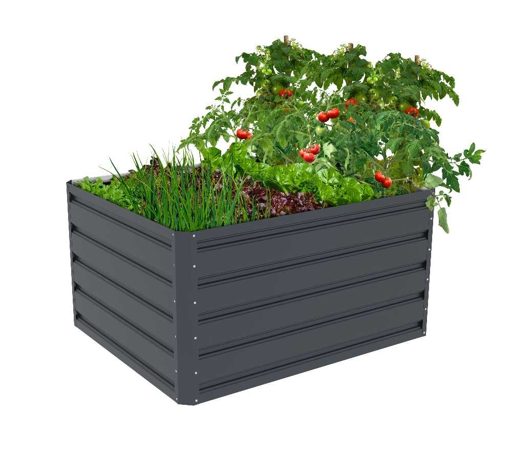 Vyvýšený záhon G21 Daisy 100x80x52 cm, plechový, antracit