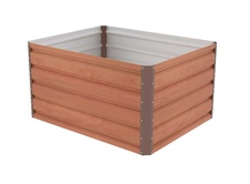Vyvýšený záhon G21 Daisy 100x80x52 cm, plechový, hnědá