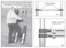 Teleskopický žebřík G21 GA-TZ13-3,8 m, hliníkový